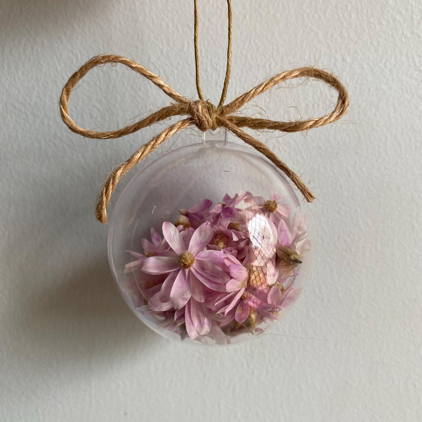 Pink Daisy Bauble - Small