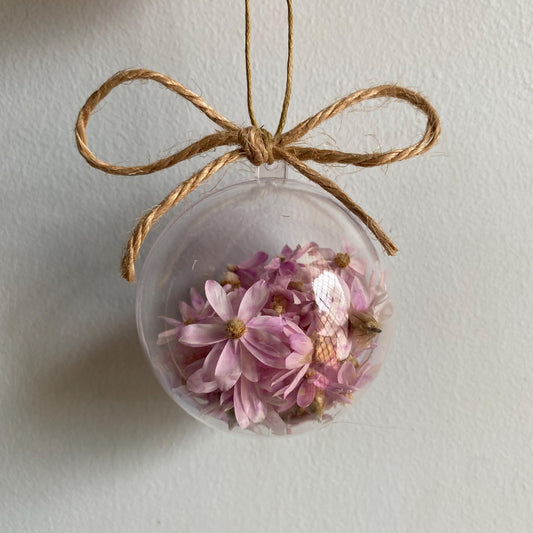 Pink Daisy Bauble - Small