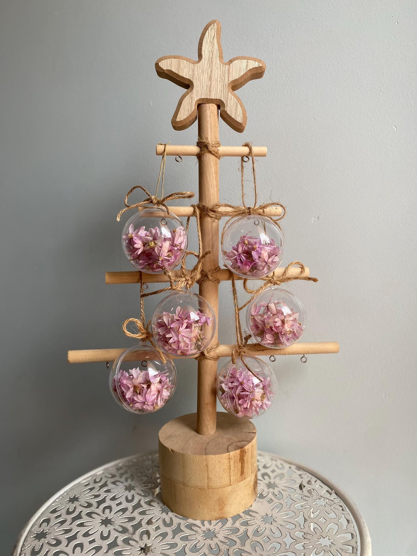 Pink Daisy Bauble - Small