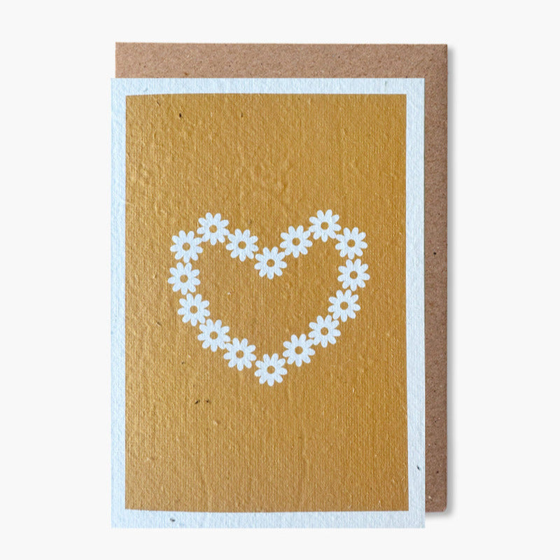 Heart of Flowers Greeting Card