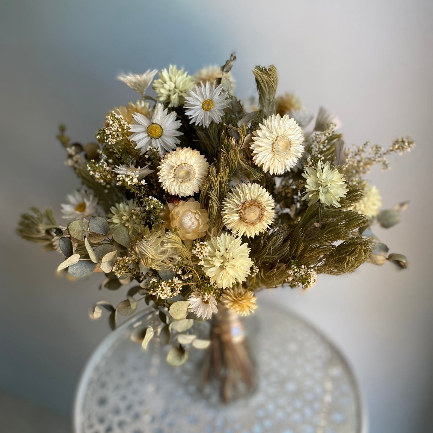Everlasting Daisy Bouquet - Small - Soft Neutrals
