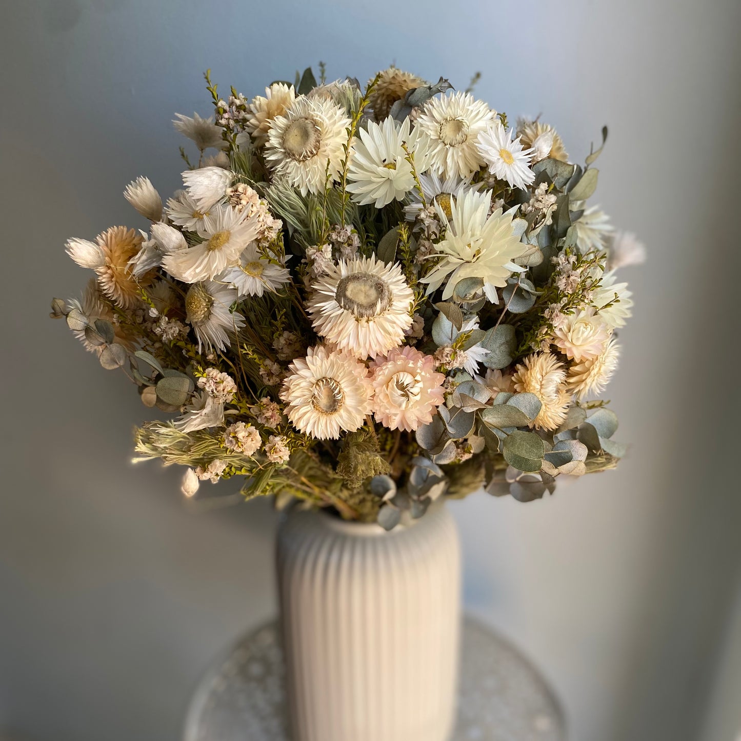 Everlasting Daisy Bouquet - Medium - Soft Neutrals