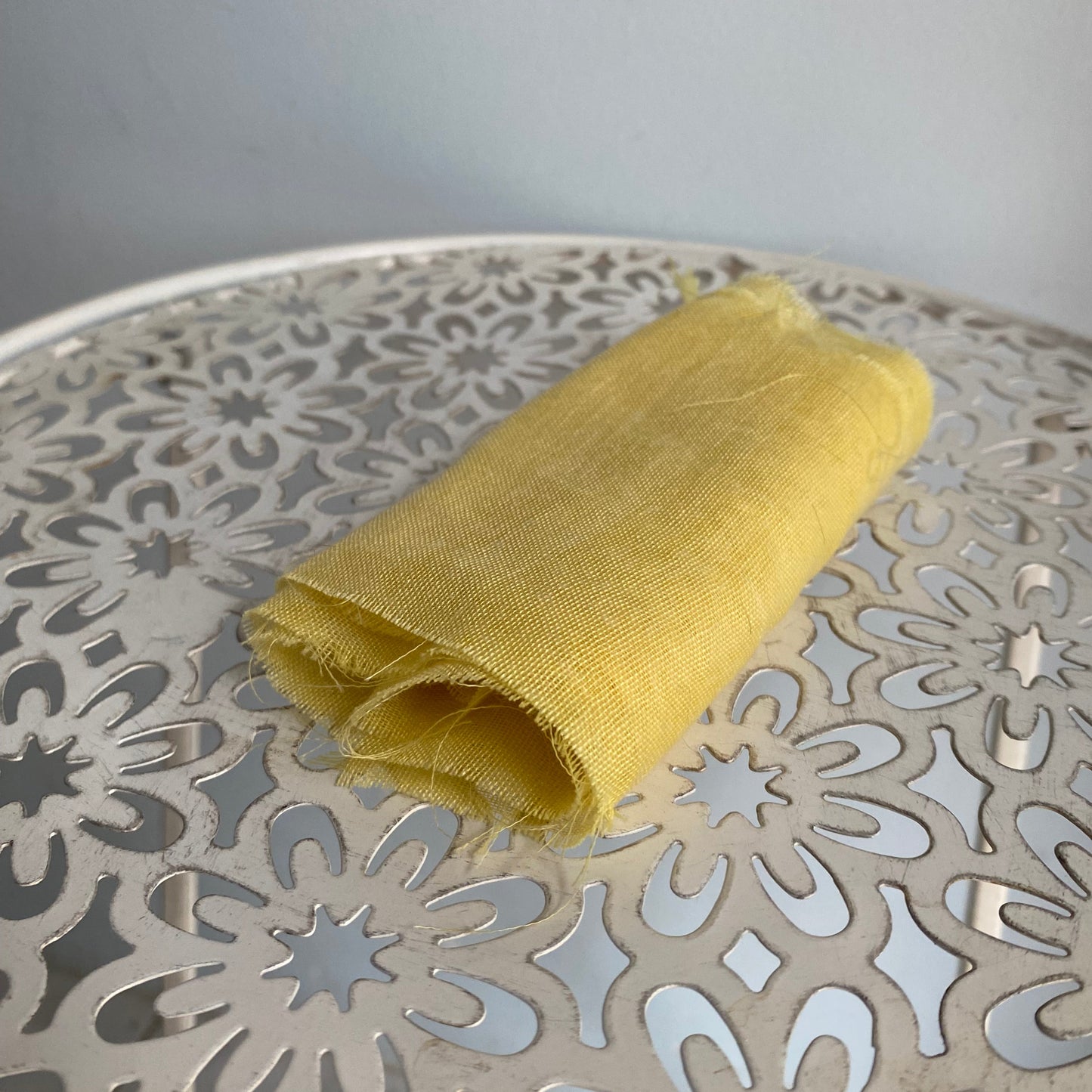 Faux Silk Ribbon Yellow