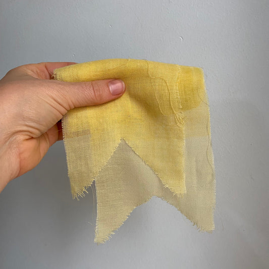 Faux Silk Ribbon Yellow