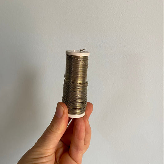 Silver Floristry Wire Spool - 24 Gauge