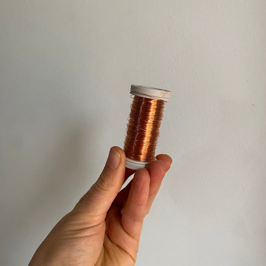 Copper Floristry Wire Spool