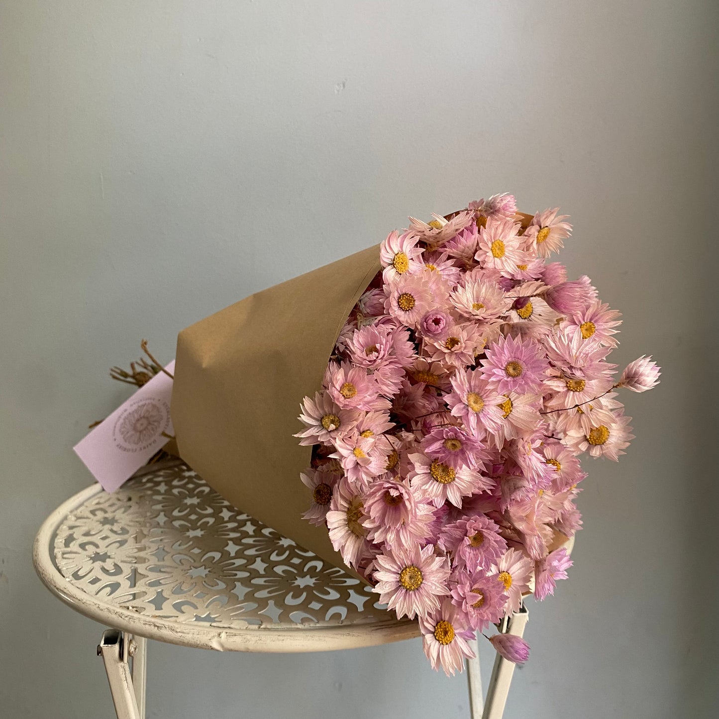 Soft Pink Silver Bell Bouquet