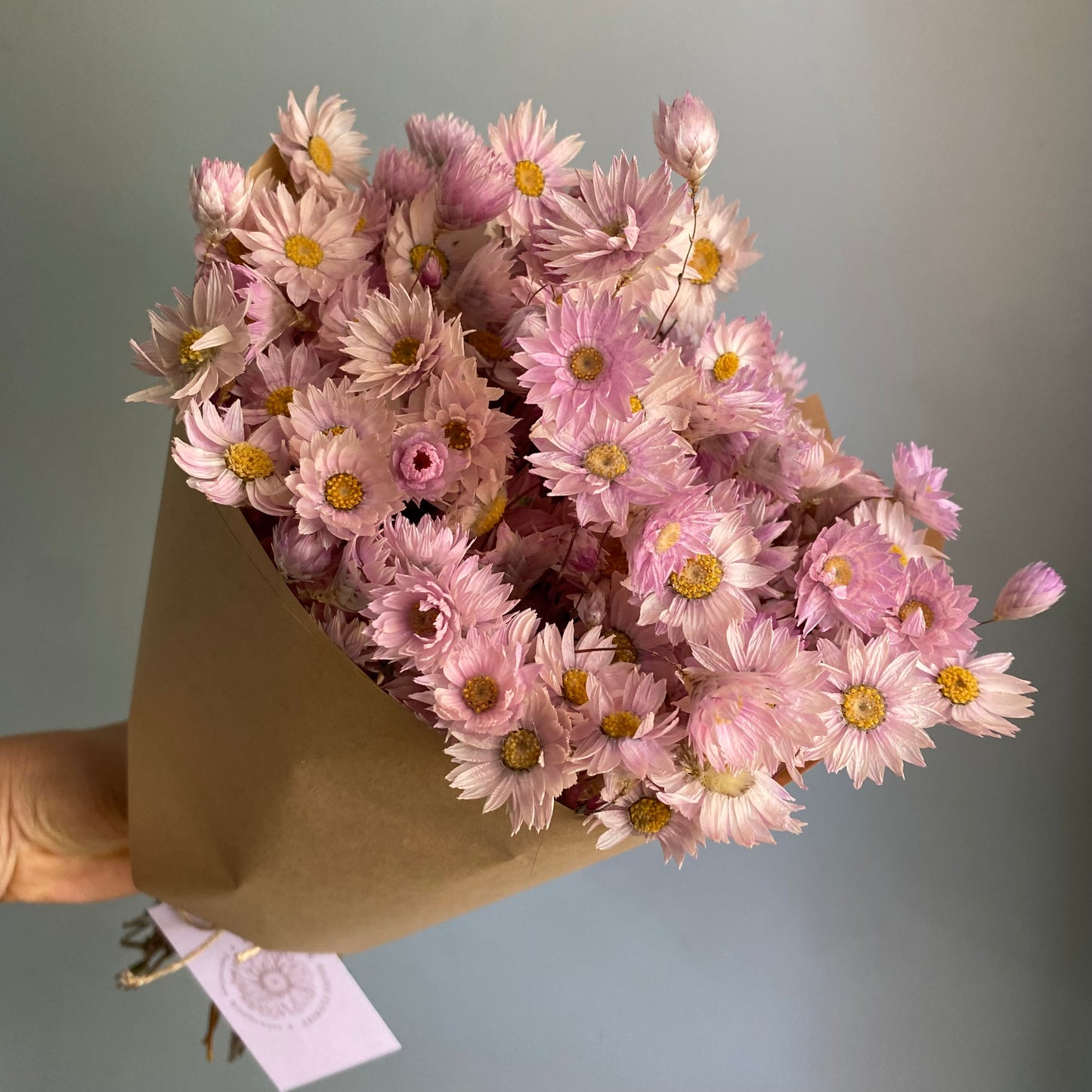 Soft Pink Silver Bell Bouquet