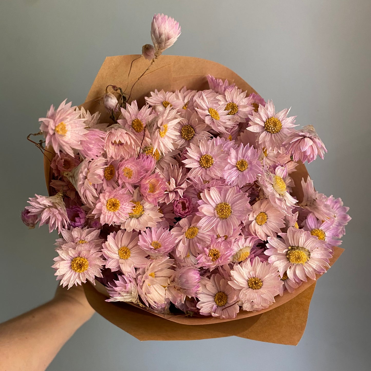 Soft Pink Silver Bell Bouquet