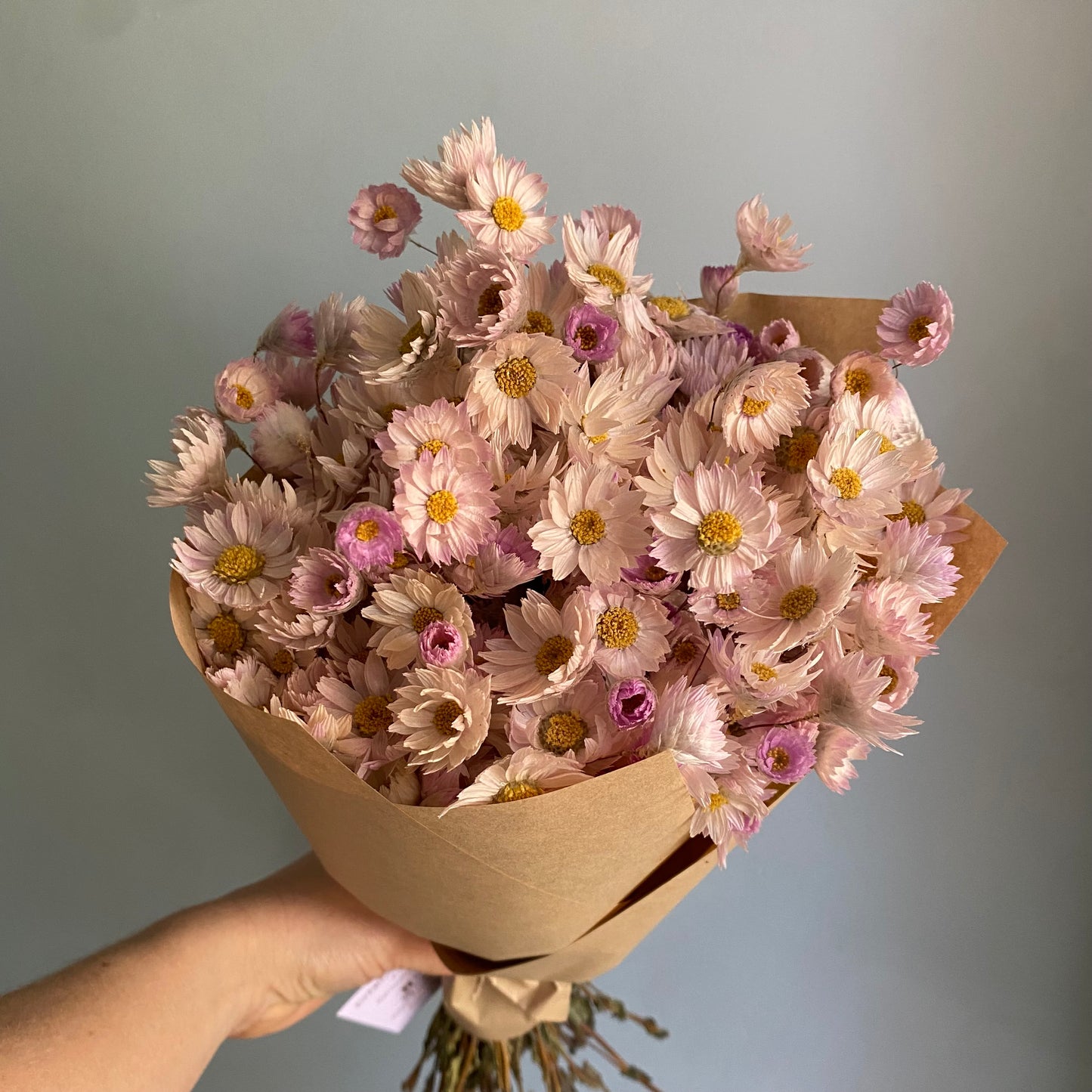 Soft Pink Silver Bell Bouquet