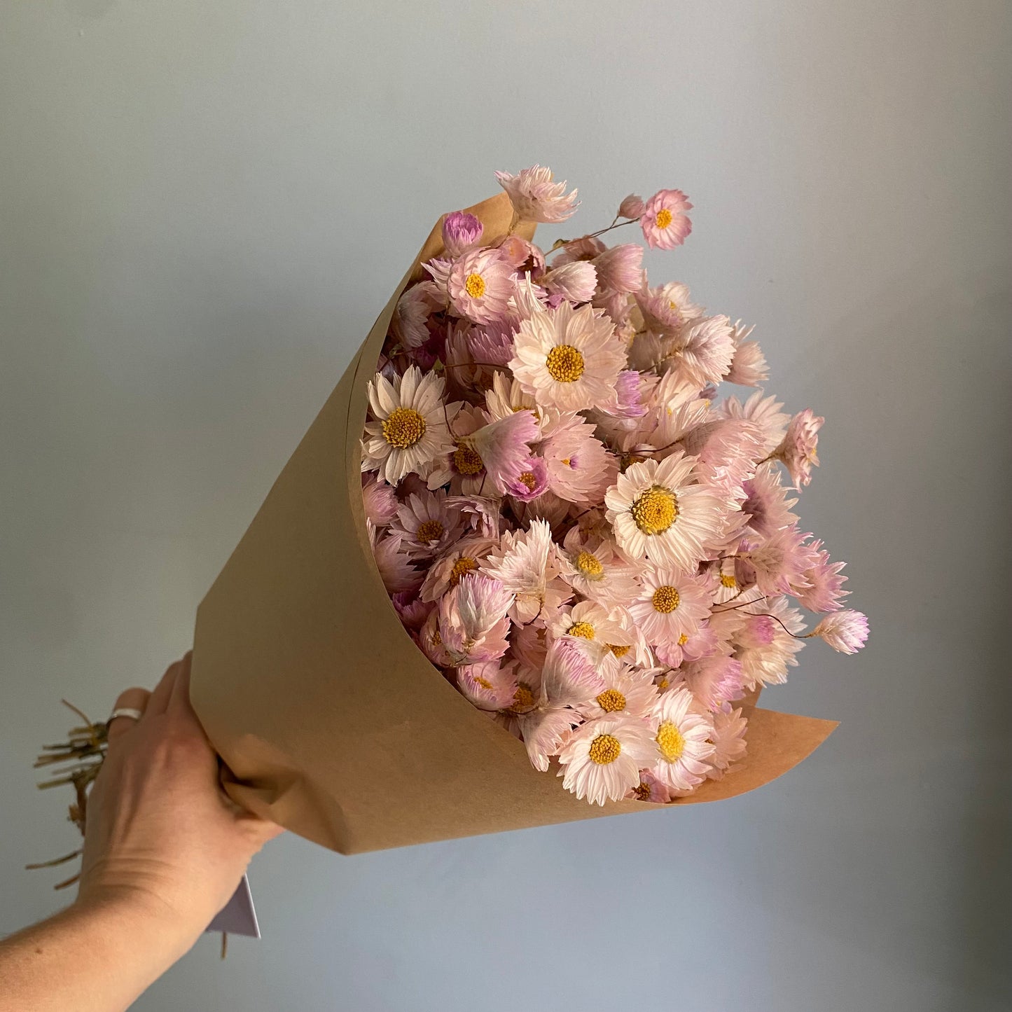 Soft Pink Silver Bell Bouquet