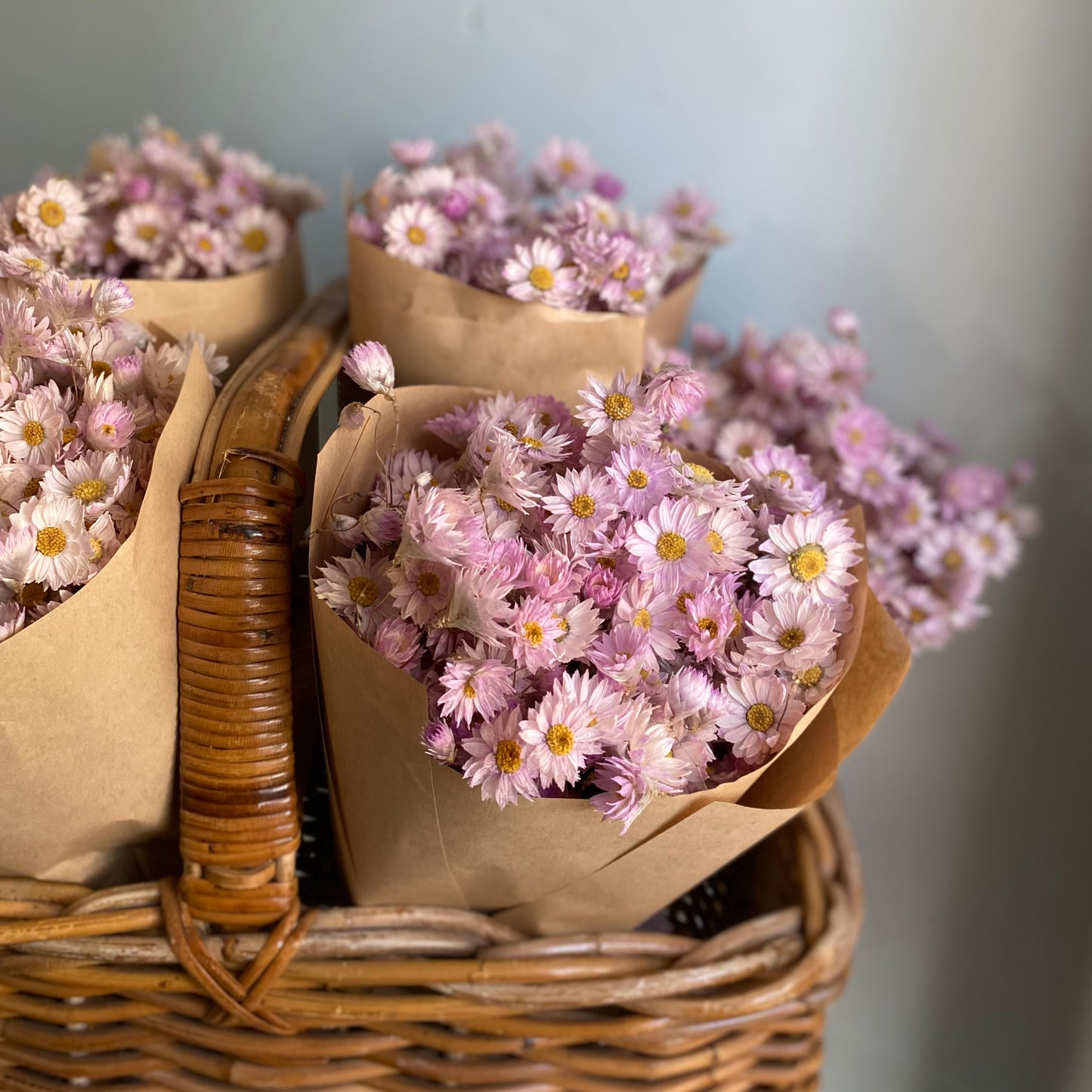 Soft Pink Silver Bell Bouquet