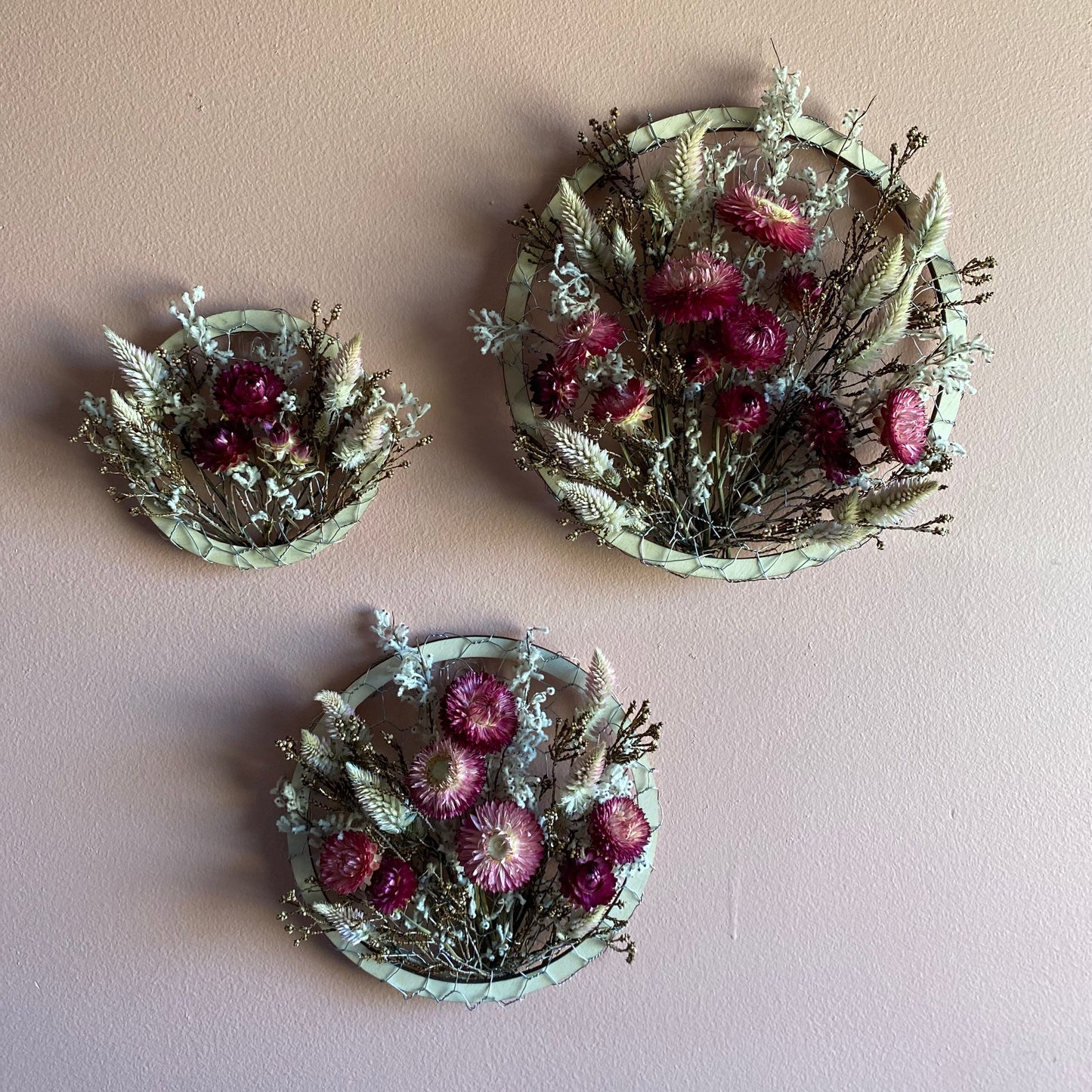 Wooden Floral Frames - Set of 3