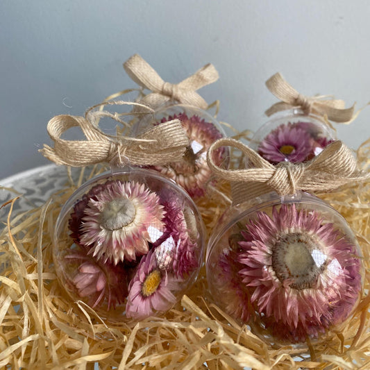 Everlasting Wildflower Baubles - Small